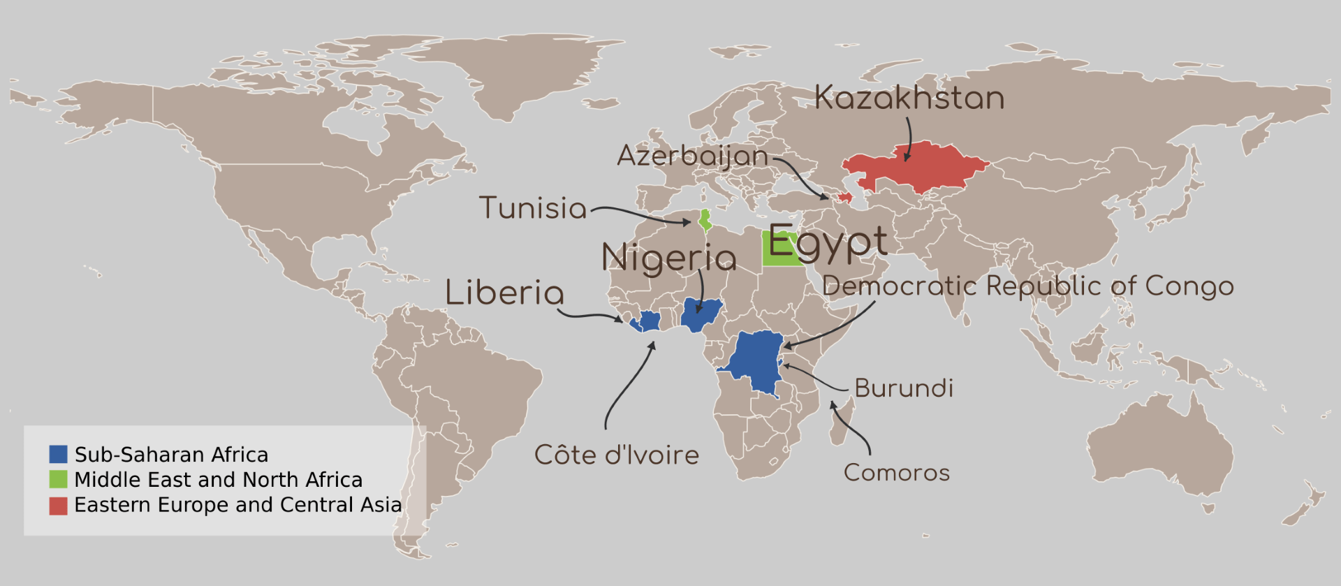 Eric Mvukiyehe research areas mapa